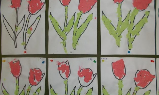 Praca plastyczna: Wiosenne kwiaty