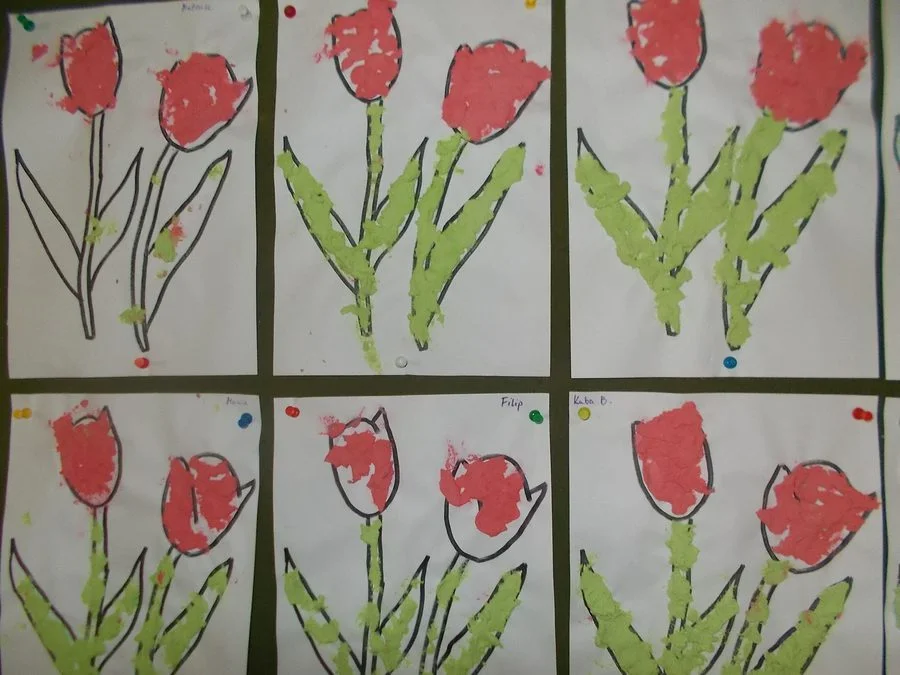 Praca plastyczna: Wiosenne kwiaty