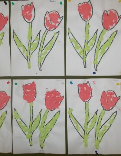 Praca plastyczna: Wiosenne kwiaty 2