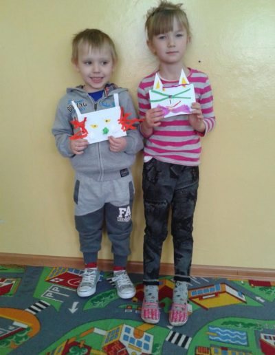 Praca plastyczna: Zajączki wielkanocne z koperty 14