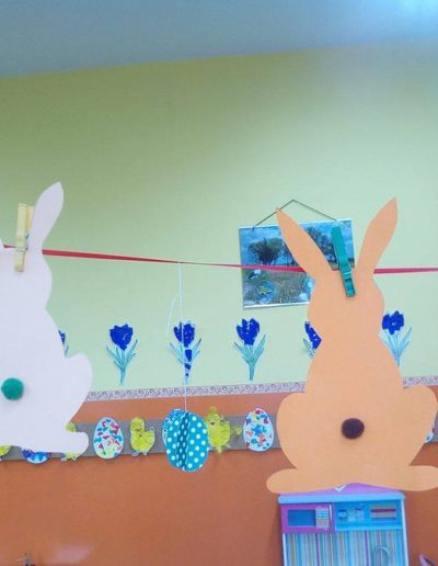 Praca plastyczna: Zajączki zawieszki 2