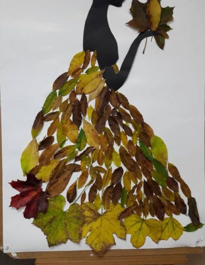 Praca plastyczna: Jesienna dekoracja okien 2