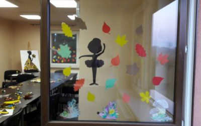 Praca plastyczna: Jesienna dekoracja okien