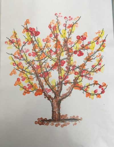 Praca plastyczna: Jesienne drzewo 9