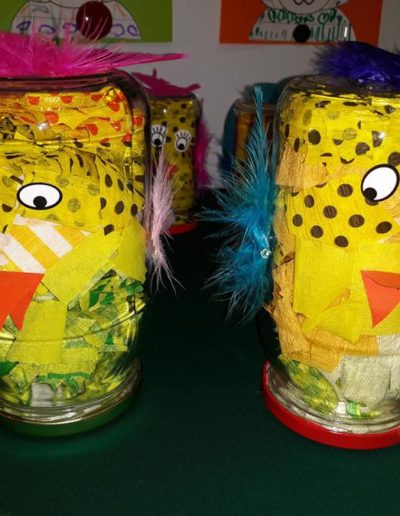 Praca plastyczna: Kurczaczki ze słoika 2