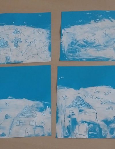 Praca plastyczna: Malowanie na paście do zębów 1