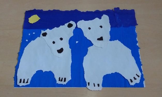 Dzień Niedźwiedzia Polarnego z bibuły