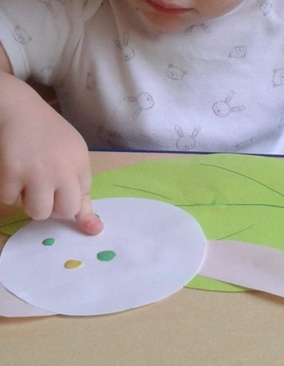 Praca plastyczna: Ślimak na liściu 13