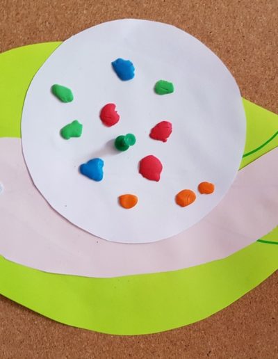 Praca plastyczna: Ślimak na liściu 22