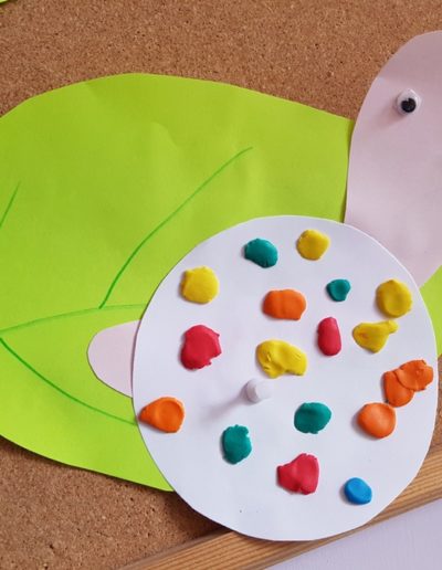 Praca plastyczna: Ślimak na liściu 21