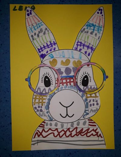 Praca plastyczna: Wielkanocne zajączki w okularach 6