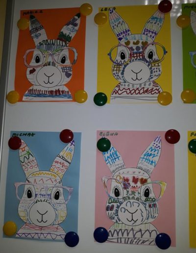 Praca plastyczna: Wielkanocne zajączki w okularach 7