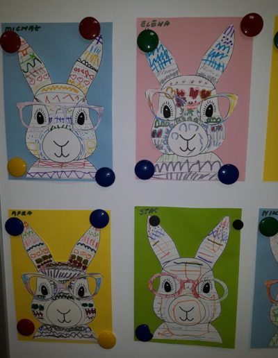 Praca plastyczna: Wielkanocne zajączki w okularach 8