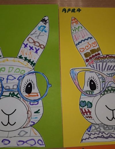 Praca plastyczna: Wielkanocne zajączki w okularach 9