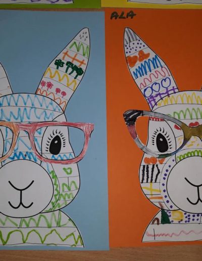 Praca plastyczna: Wielkanocne zajączki w okularach 12