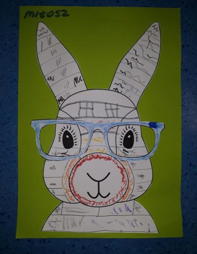 Praca plastyczna: Wielkanocne zajączki w okularach 2