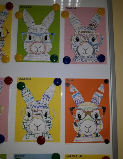 Praca plastyczna: Wielkanocne zajączki w okularach 4