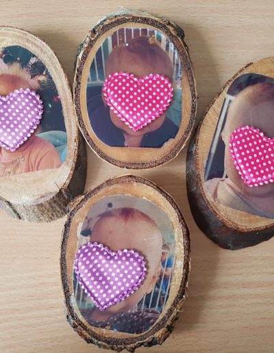 Praca plastyczna: Zdjęcia na drewnie 1