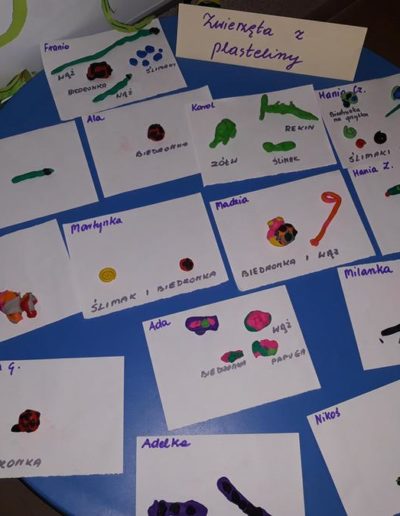 Praca plastyczna: Zwierzęta z plasteliny (ćwiczenie motoryki małej) 4