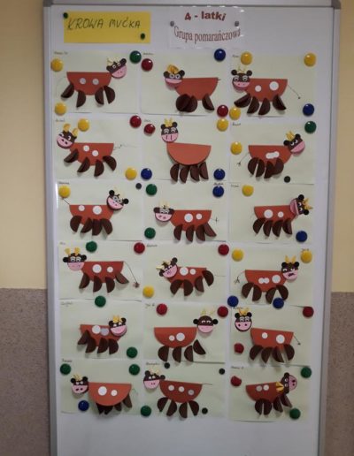 Praca plastyczna: Krowa Mućka - z talerzyka 1