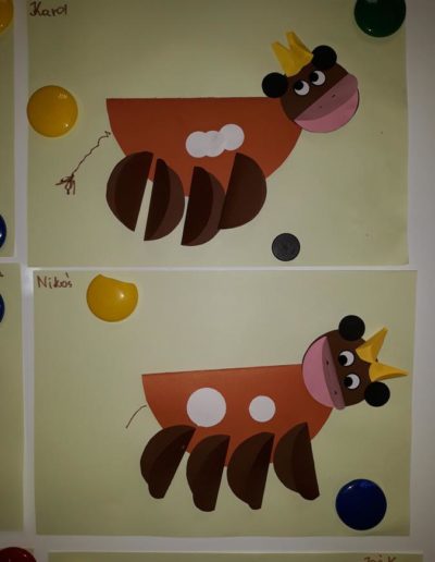 Praca plastyczna: Krowa Mućka - z talerzyka 3