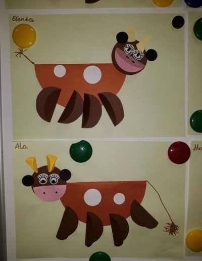 Praca plastyczna: Krowa Mućka - z talerzyka 5