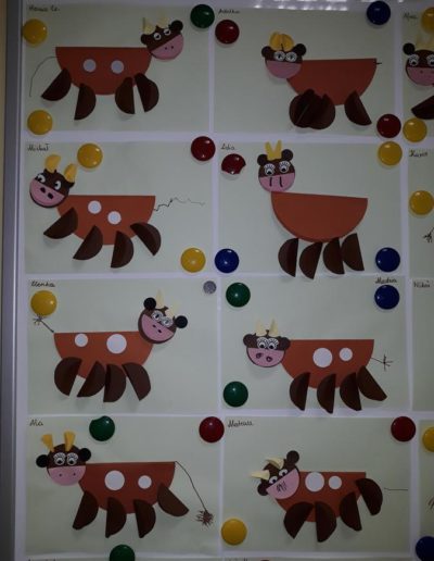 Praca plastyczna: Krowa Mućka - z talerzyka 6