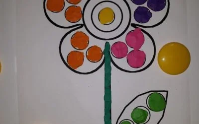 Kolorowe kwiatki – praca z plasteliną