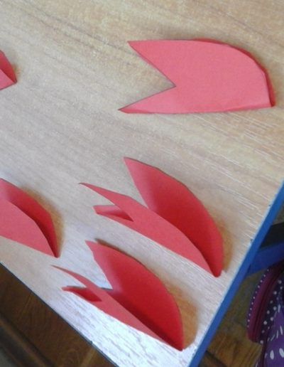 Praca plastyczna: Przestrzenny tulipan 4