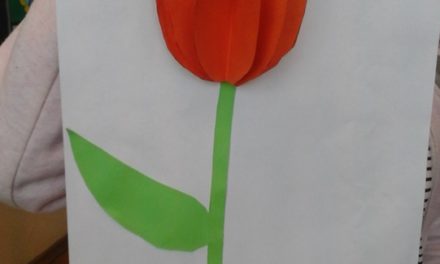 Praca plastyczna: Przestrzenny tulipan