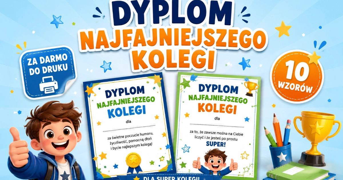 Dyplom najfajniejszego kolegi
