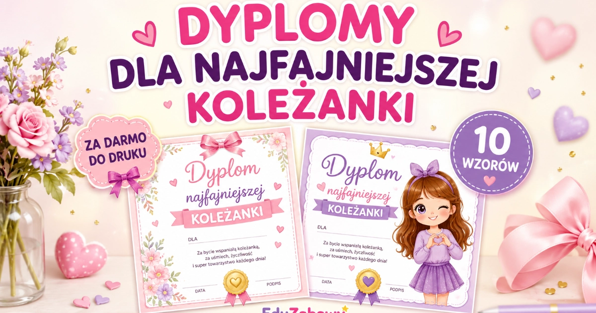 Dyplom najfajniejszej koleżanki