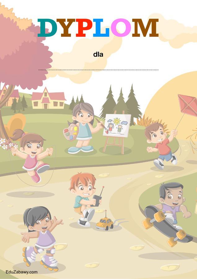 Dyplomy uniwersalne z motywem miasta