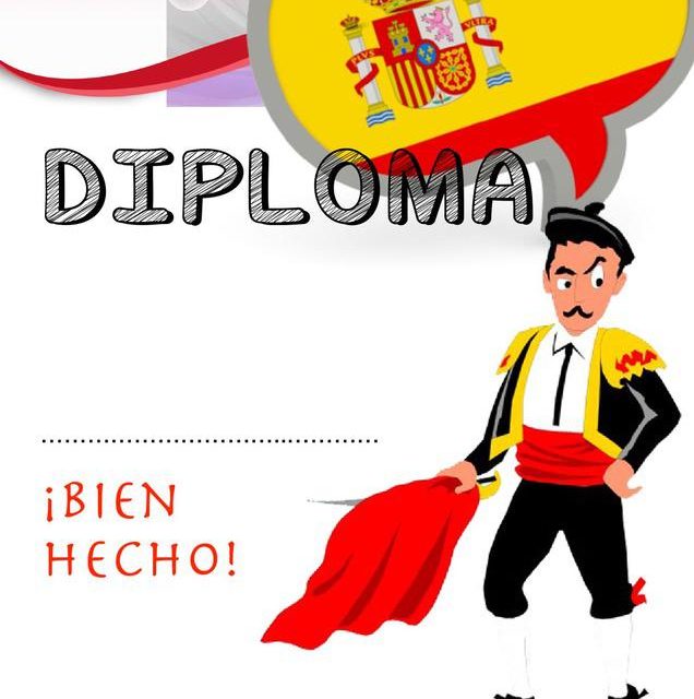 Dyplom za osiągnięcia z języka hiszpańskiego