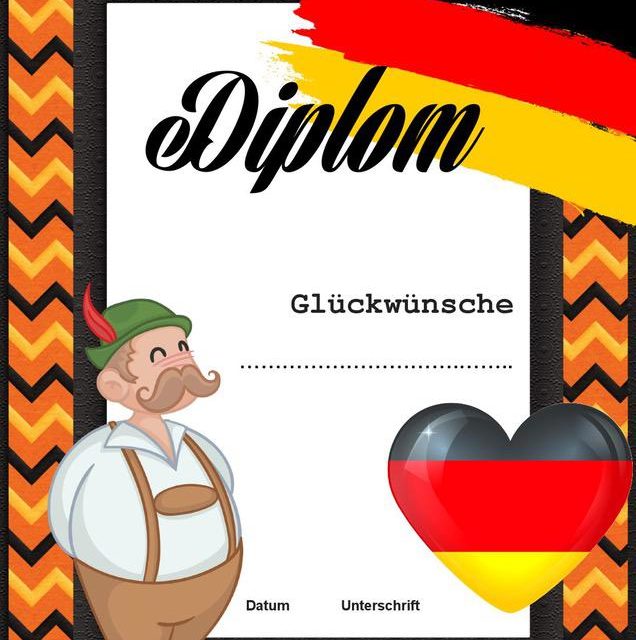 Dyplom za osiągnięcia z języka niemieckiego