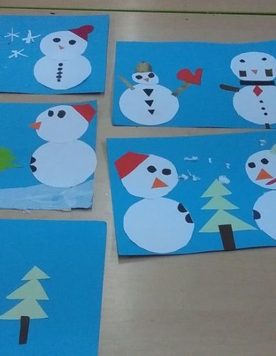 Praca plastyczna: Szalone bałwanki 22