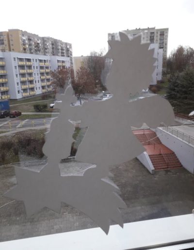 Praca plastyczna: Dekoracja świąteczna okna 2