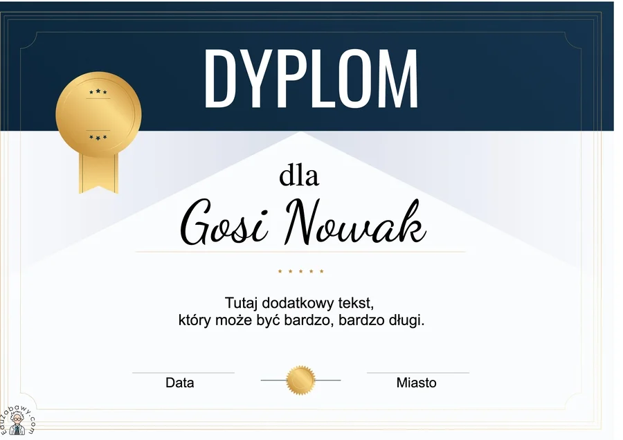 Generator dyplomów eleganckich 39