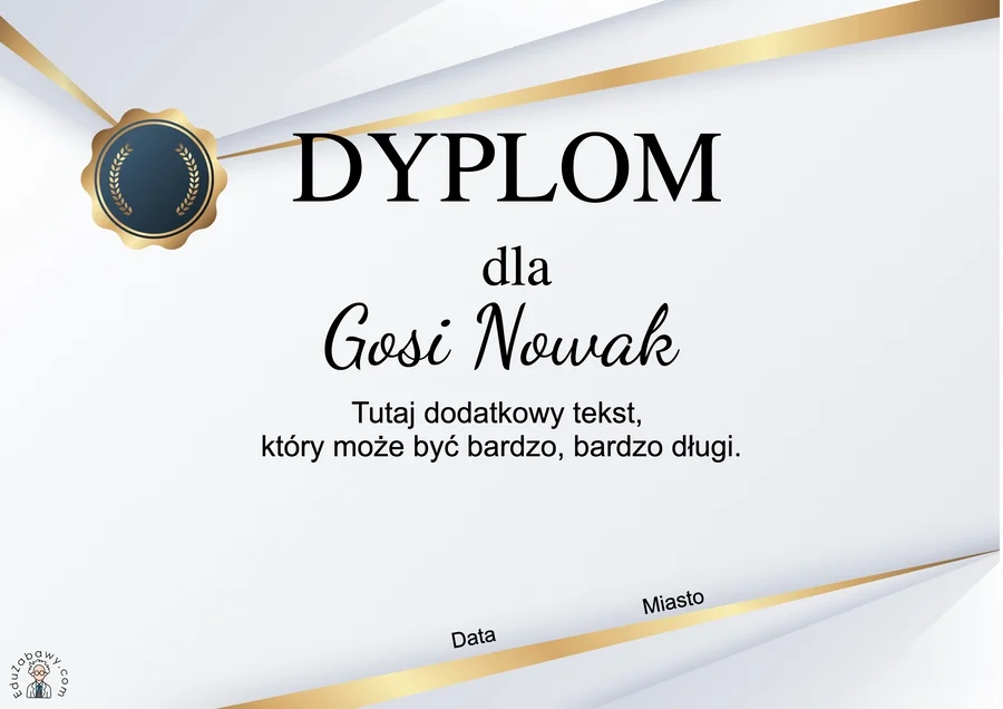 Generator dyplomów eleganckich 41