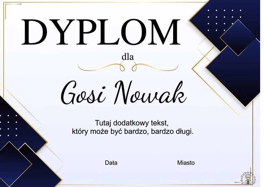 Generator dyplomów eleganckich 42