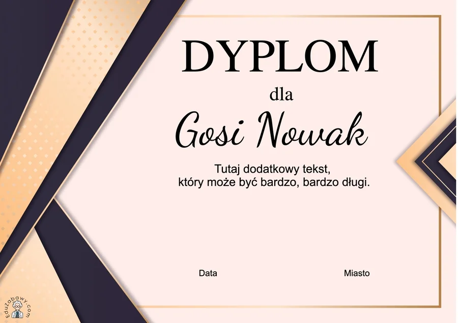 Generator dyplomów eleganckich 43