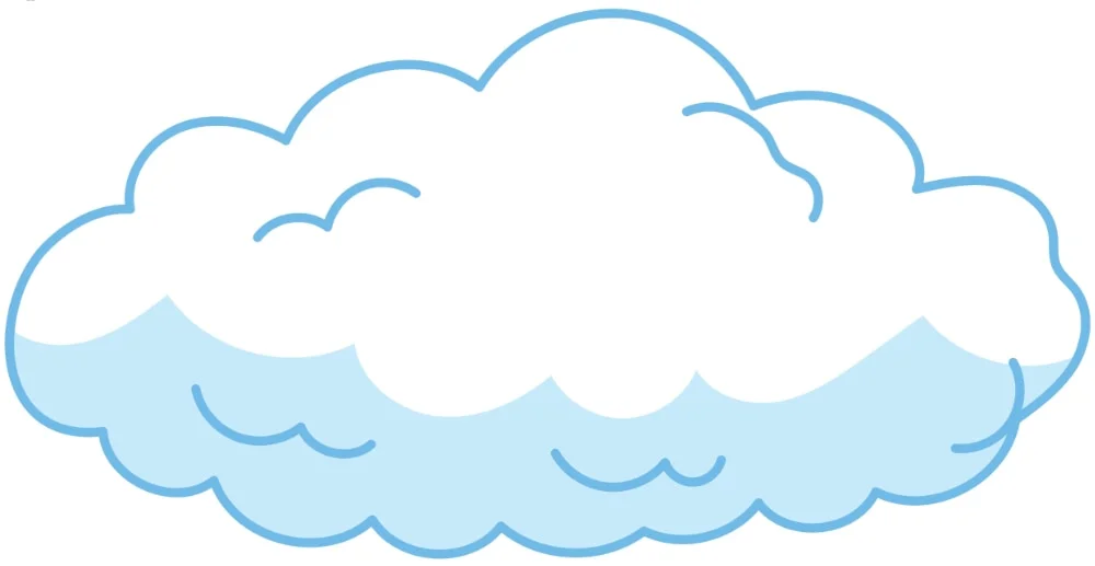 Dekoracje do druku: Chmury (10 szablonów)