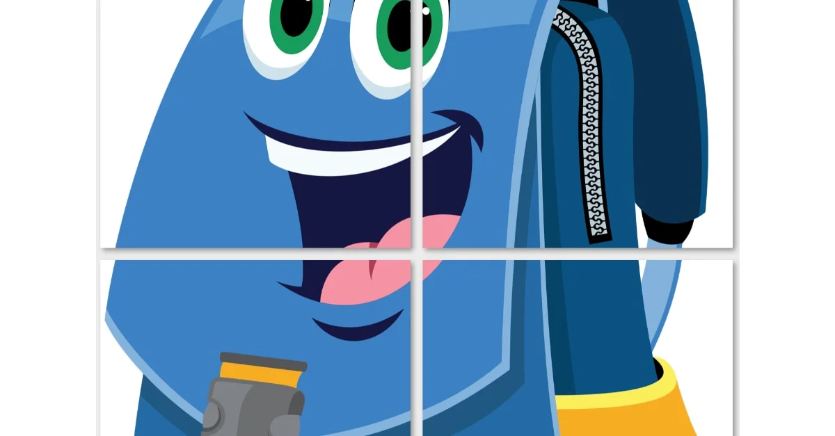 Dekoracje XXL do druku: Przybory szkolne (10 szablonów)