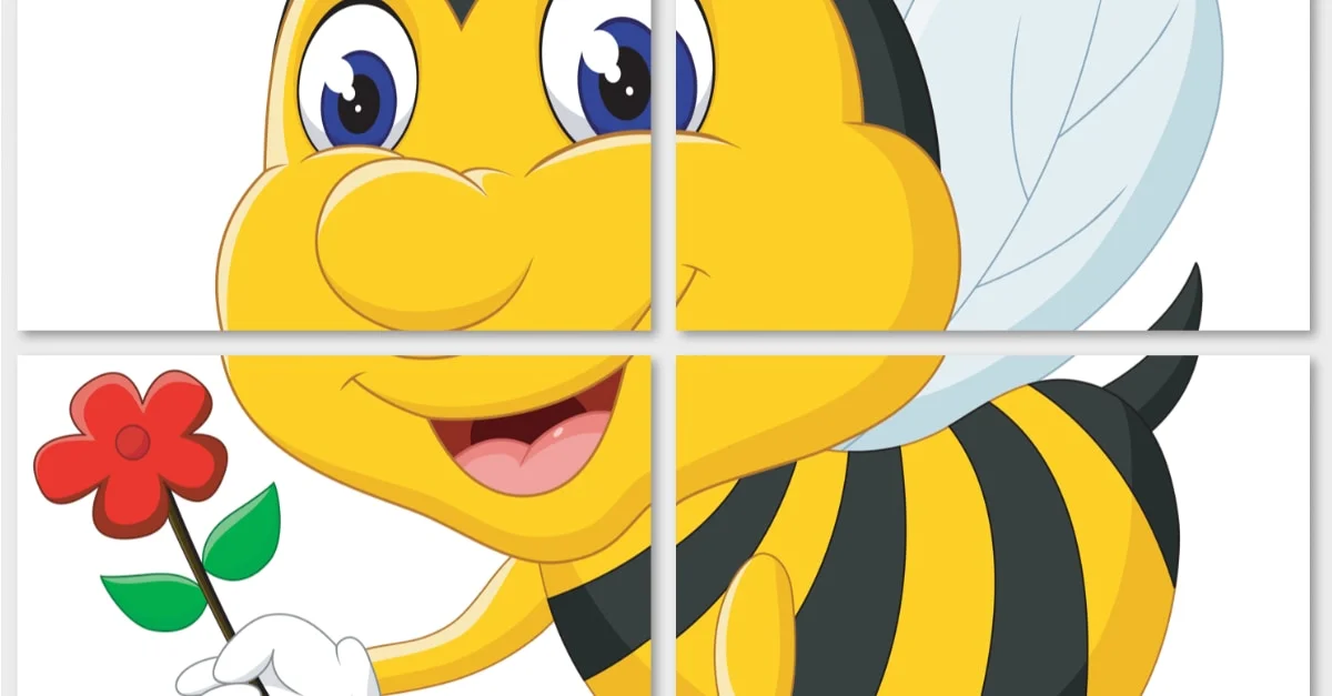 Dekoracje XXL do druku: pszczoły (10 szablonów)