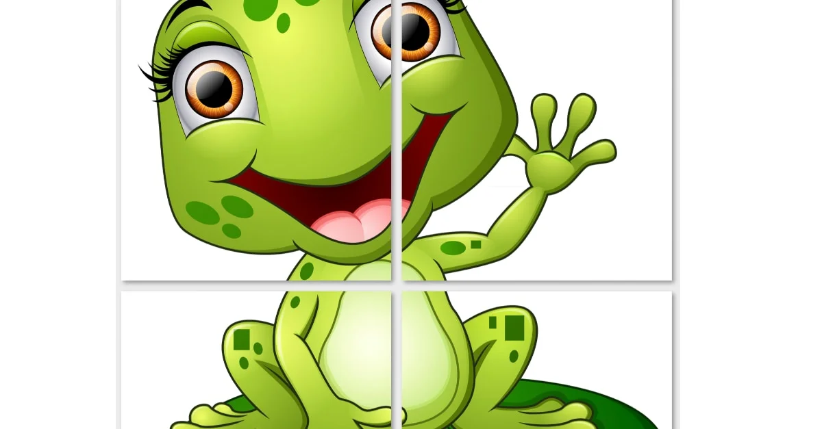 Dekoracje XXL do druku: żaby (10 szablonów)