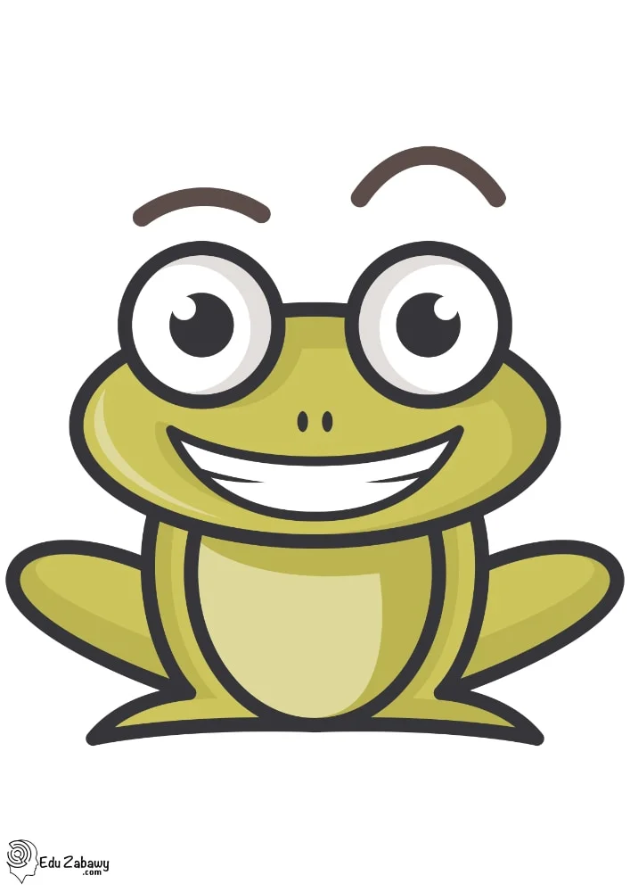 Dekoracje do druku: żaby (10 szablonów)