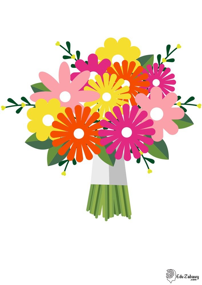 Dekoracje do druku – bukiety XXL (10 szablonów)