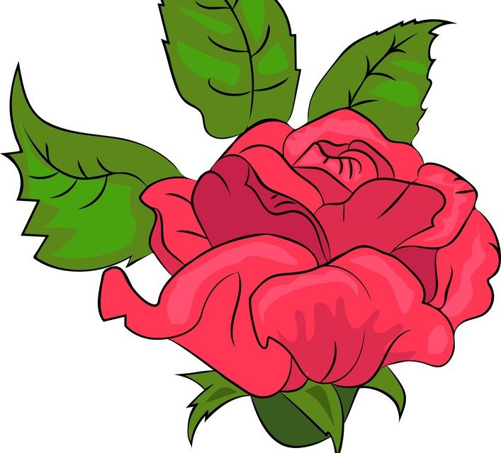 Dekoracje do druku: Róże (10 szablonów)