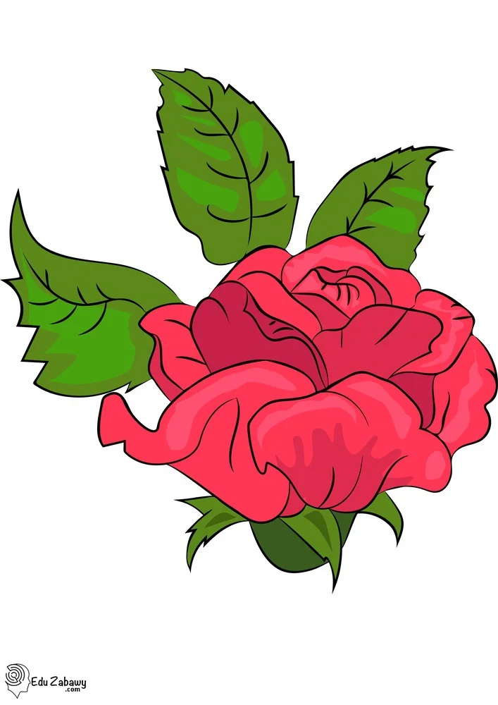 Dekoracje do druku: Róże (10 szablonów)