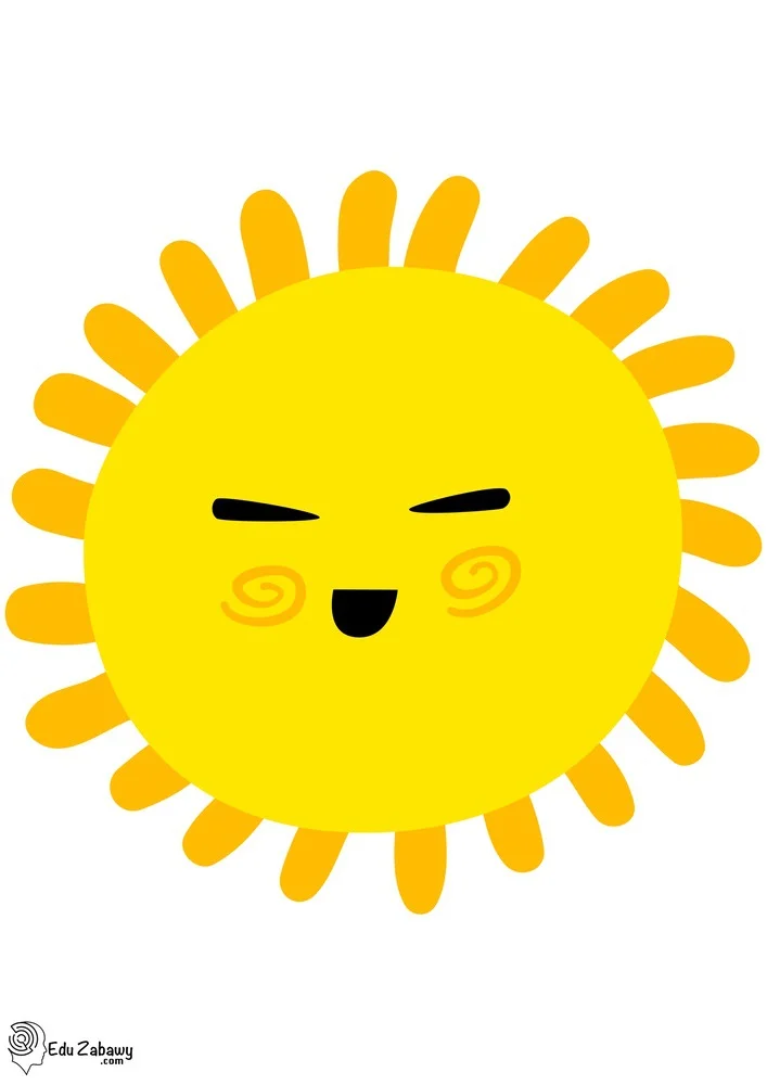 Dekoracje do druku: Słońce (10 szablonów)